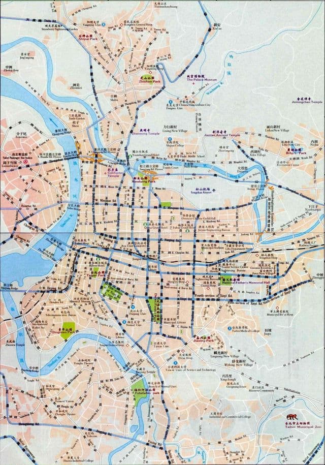 台北の道路地図